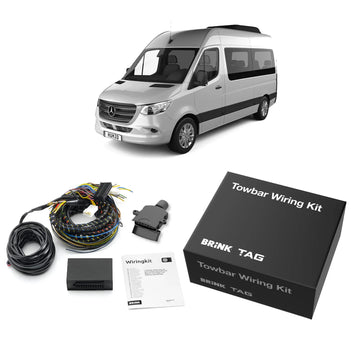 TAG Heavy Duty Towbar & Direct Fit Wiring for Mercedes Benz Sprinter Van Duel Rear Wheels MWB (02/2018 - on) - Brixton 4x4 - Buy Online Now!